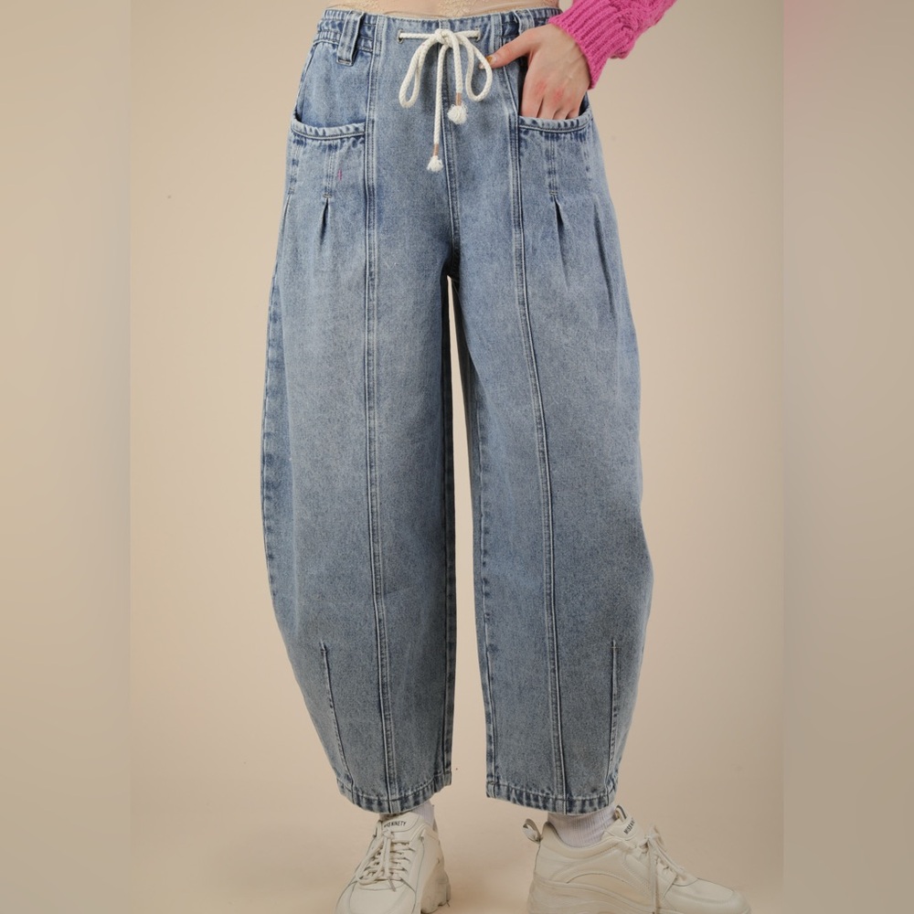 J1 only medium left! new very J barrel pants jeans grey nwt - Picture 3 of 3